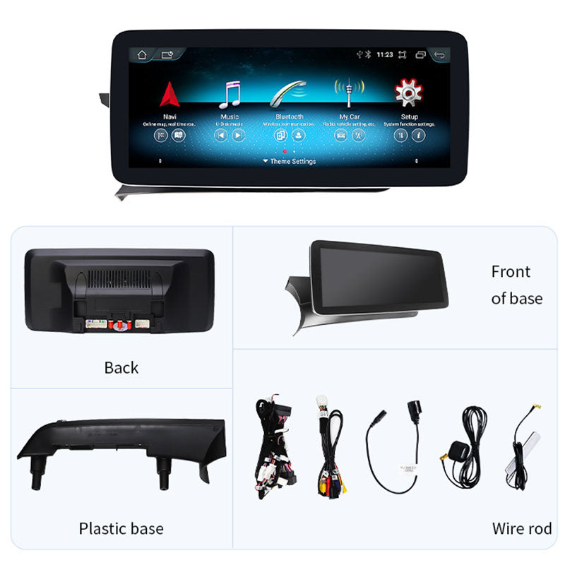 10.25” / 12.3” Android Auto CarPlay Radio Screen for Mercedes-Benz C Class (2007-2010) NTG4.0 / C Class (2011-2014) NTG4.5