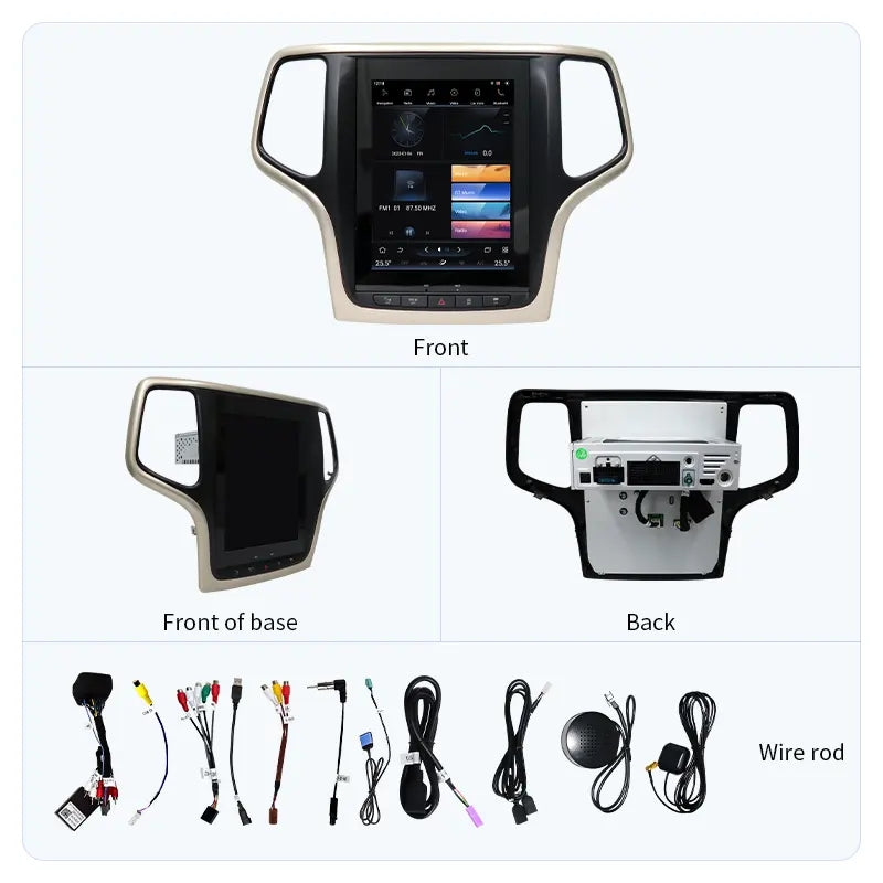 9.7” Android Auto CarPlay Radio Screen Head Unit for Jeep Grand Cherokee (2012-2018) / Jeep Cherokee (2016-2017)