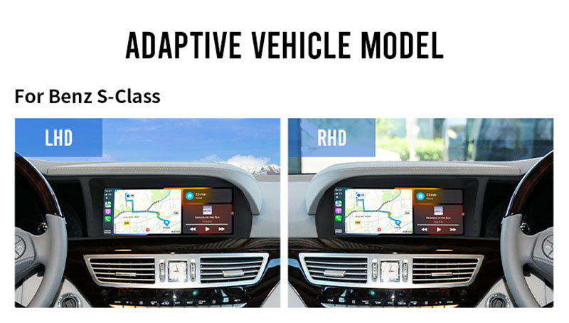 10.25” Android Auto CarPlay Radio Screen for Mercedes-Benz S Class (2005-2009) NTG4.0 / (2010-2013) NTG4.5