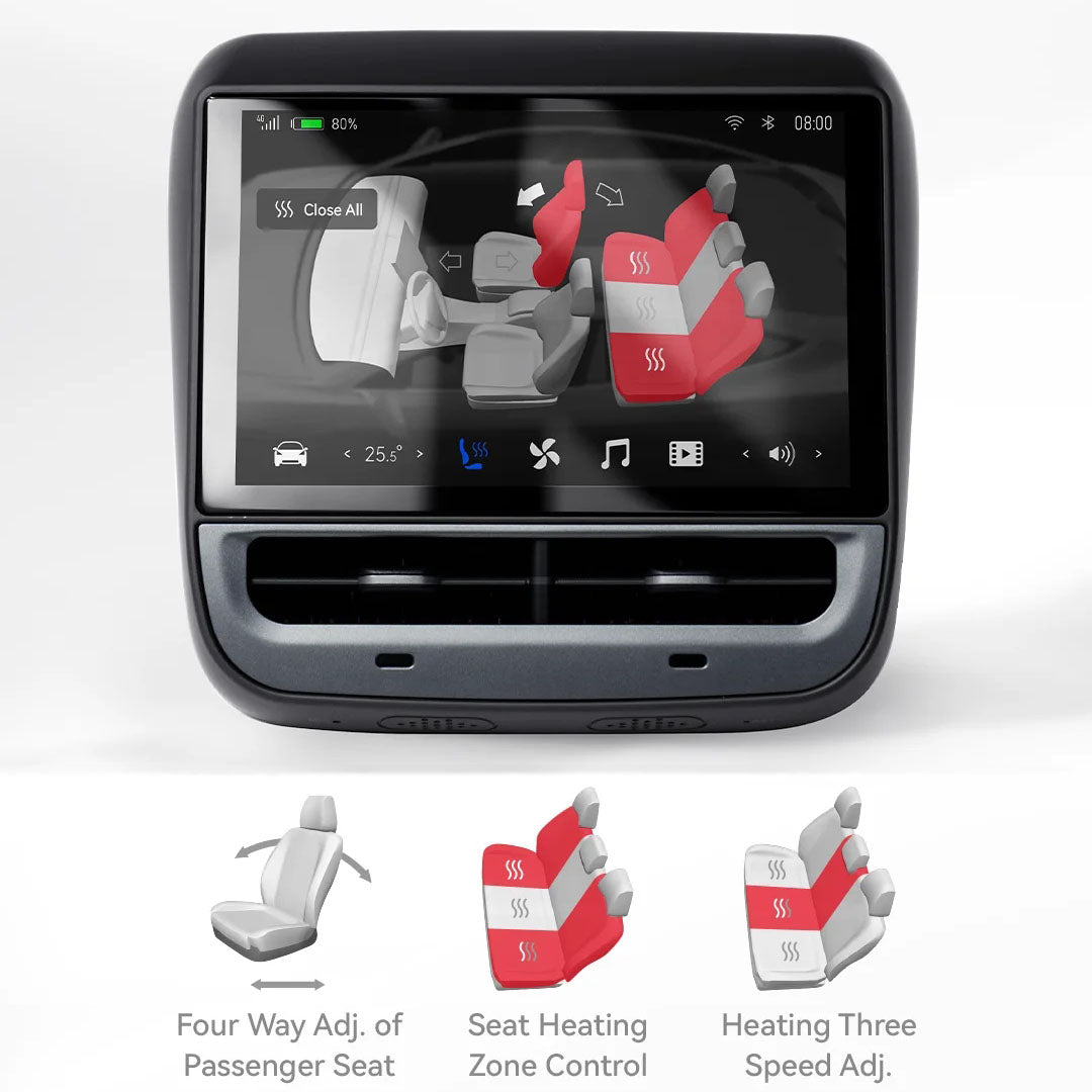 Tesla Model 3 / Y Rear Seat Air Conditioner Control System Infotainment CarPlay Multimedia LCD Screen