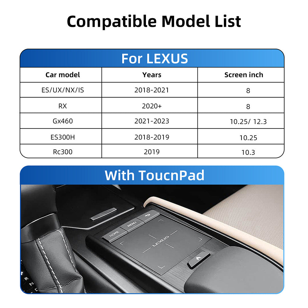 Wireless CarPlay & Android Auto Module for Lexus IS ES NX RX CT Series 2014-2017 with Rotary Knob and 2018+ with Touch Pad