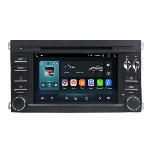 7” Android Radio Screen Car Stereo Head Unit CarPlay Android Auto for Porsche Cayenne (2003-2010)