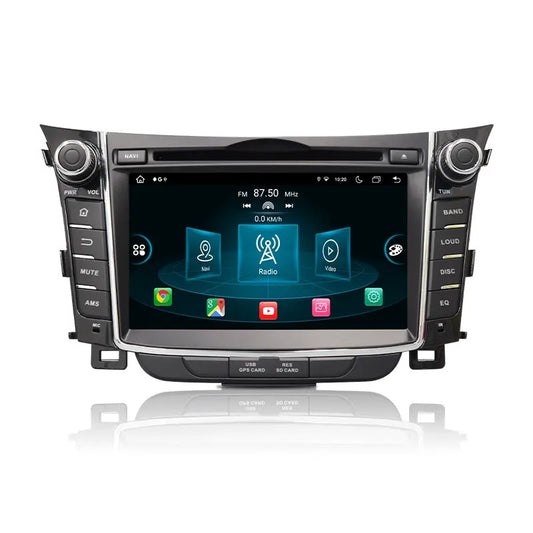 7” Android Car Radio Stereo Head Unit Screen CarPlay Android Auto for Hyundai i30 (2011-2014)