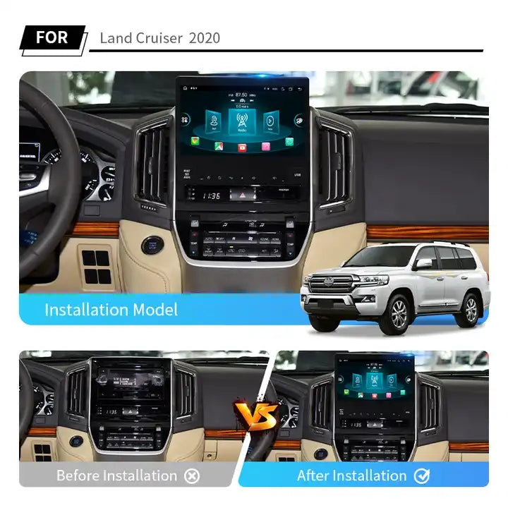 10.1” Android Car Radio Stereo Head Unit Screen CarPlay Android Auto for Toyota Land Cruiser 2020