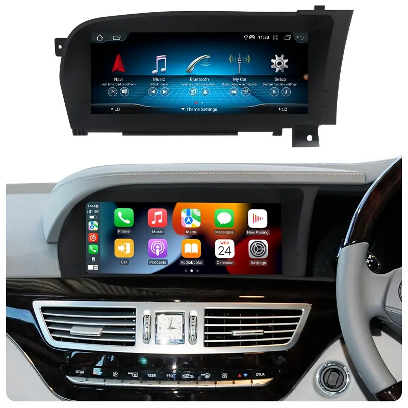 10.25” Android Auto CarPlay Radio Screen for Mercedes-Benz S Class (2005-2009) NTG4.0 / (2010-2013) NTG4.5