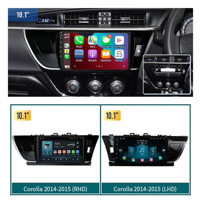 10.1” Android Car Radio Stereo Head Unit Screen CarPlay Android Auto for Toyota Corolla (2014-2015)
