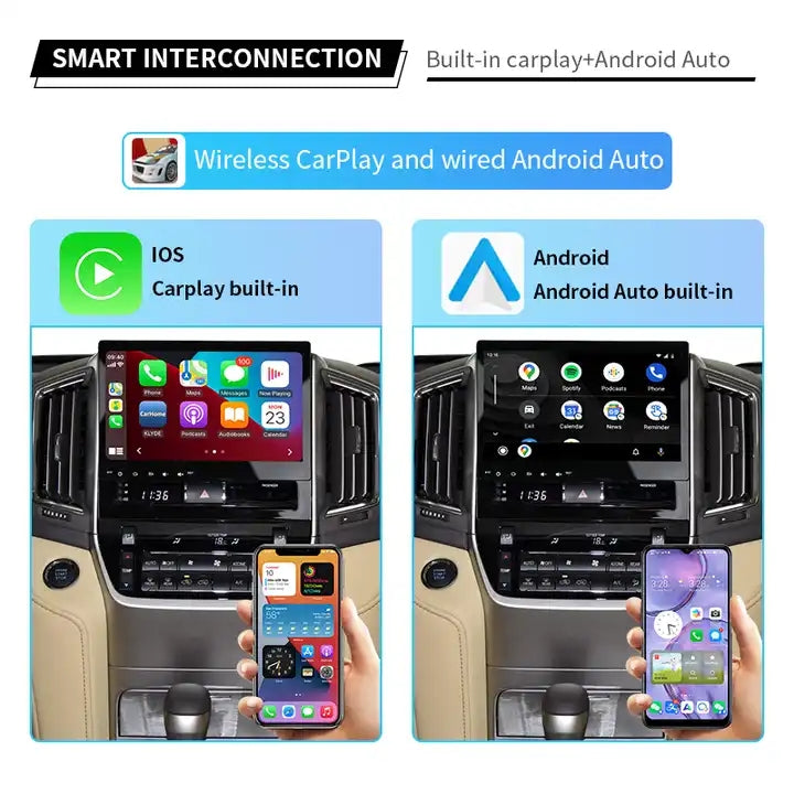 10.1” Android Car Radio Stereo Head Unit Screen CarPlay Android Auto for Toyota Land Cruiser (2016-2019)