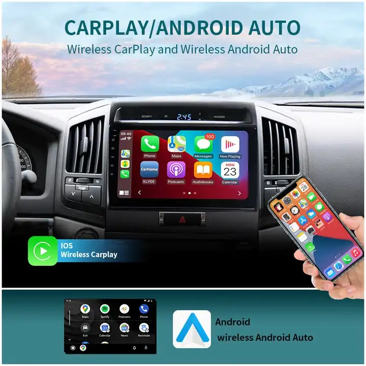 10.1” Android Car Radio Stereo Head Unit Screen CarPlay Android Auto for Toyota Land Cruiser (2008-2012)