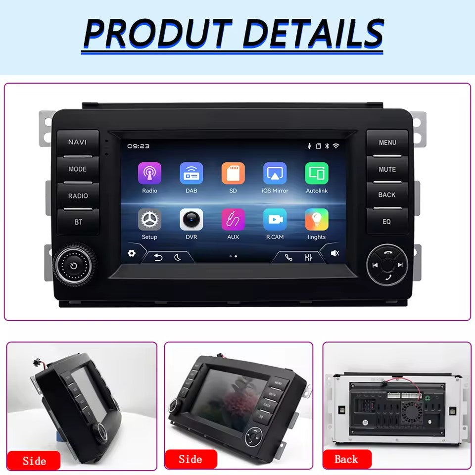 Linux System 7” IPS Screen Car Multimedia Player Wireless CarPlay & Android Auto for Mercedes-Benz Smart Fortwo 2005 - 2010