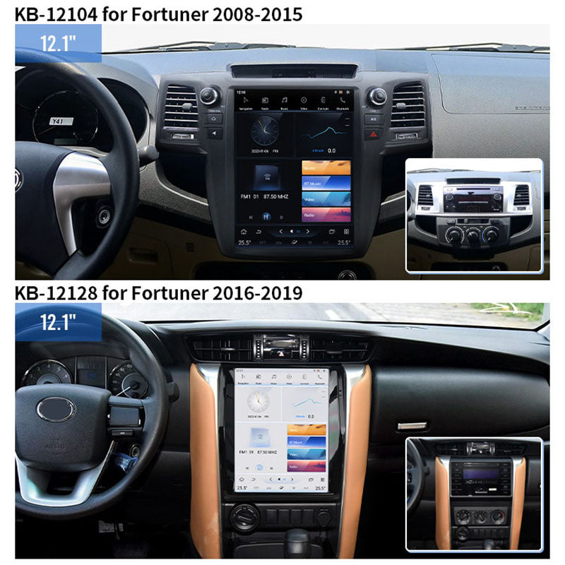 9.7” / 12.1" Android Auto CarPlay Radio Screen Head Unit for Toyota RAV4 (2009-2012) / Fortuner (2008-2015) / Fortuner (2016-2019)