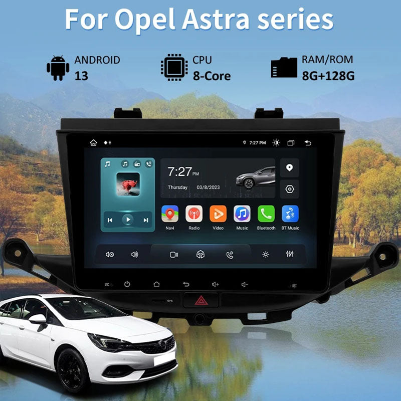 9” Android Car Radio Stereo Head Unit Screen CarPlay Android Auto for Opel Astra K (2016-2019)
