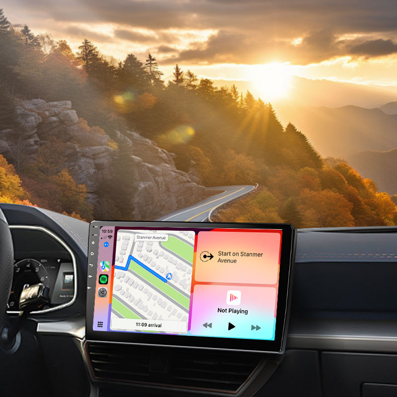 Car Dashboard Universal 7 Inch / 9 Inch / 10.1 Inch HD Screen Wireless CarPlay & Android Auto Multimedia Player