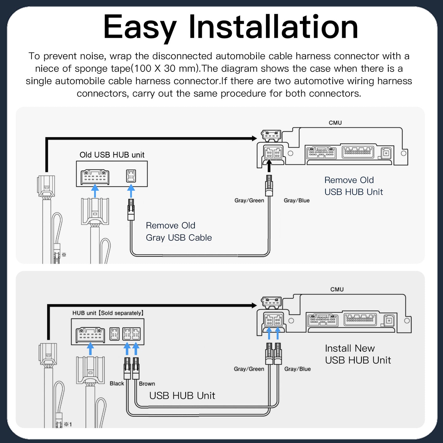 Wireless CarPlay & Android Auto Module for Mazda 2014-2020 Support Type-C 27W Fast Charging