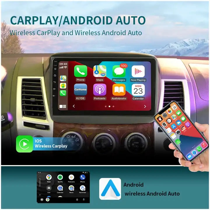 9” Android Car Radio Stereo Head Unit Screen CarPlay Android Auto for Mitsubishi Pajero Sport L200 (2008-2016)
