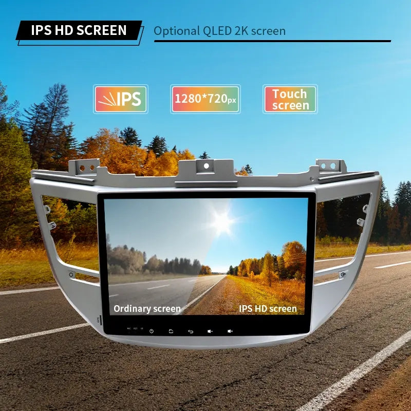 10.1” Android Car Radio Stereo Head Unit Screen CarPlay Android Auto for Hyundai IX35 Tucson (2015-2017)