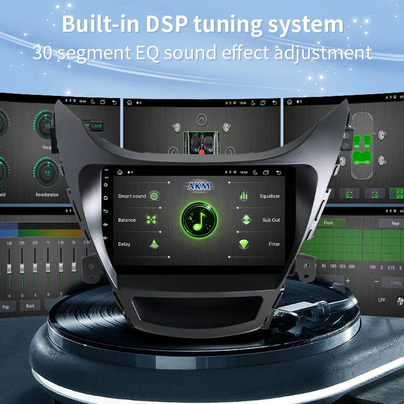 9” Android Car Radio Stereo Head Unit Screen CarPlay Android Auto for Hyundai Elantra (2011-2013)