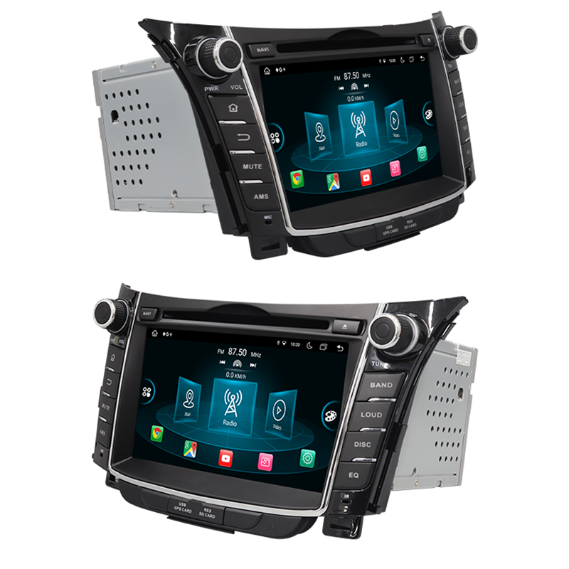 7” Android Car Radio Stereo Head Unit Screen CarPlay Android Auto for Hyundai i30 (2011-2014)