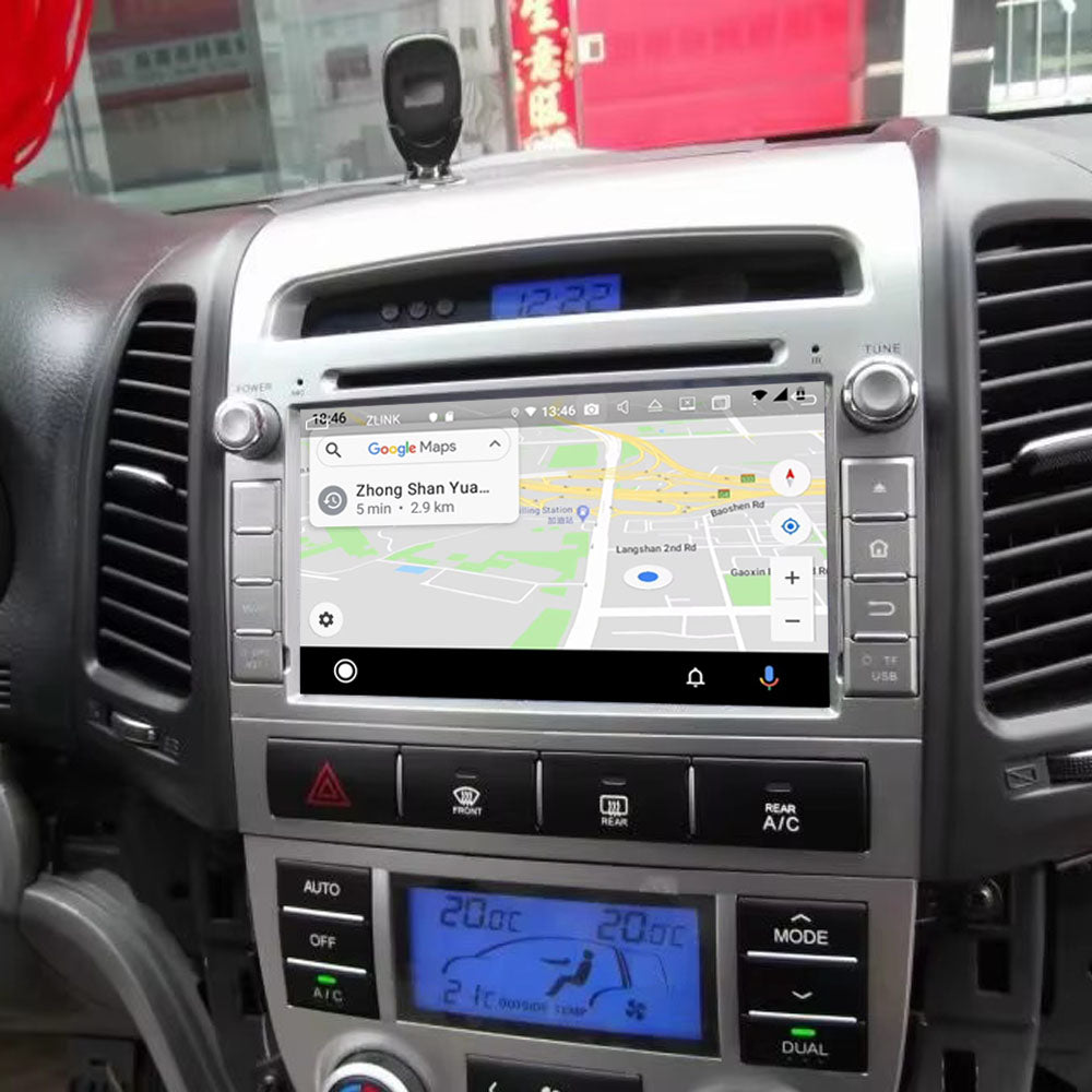 7” Android Radio Screen Car Stereo Head Unit CarPlay Android Auto for Hyundai Santa Fe (2006-2011)