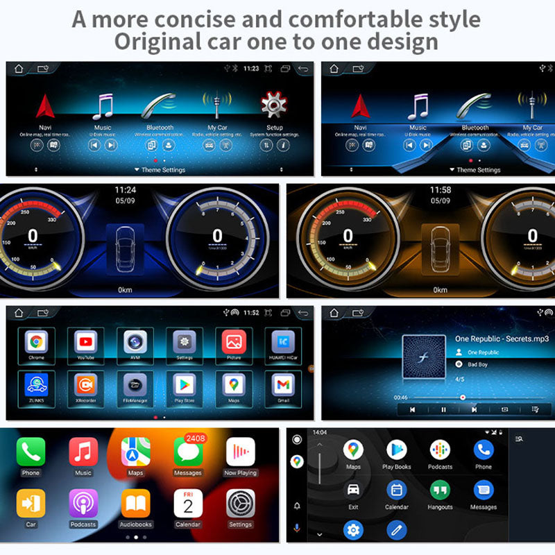 10.25” / 12.3” Android Auto CarPlay Radio Screen for Mercedes-Benz E Class (2010-2016) NTG4.0 / NTG4.5 / NTG5.0