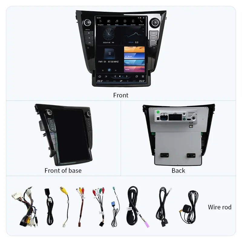 12.1” Android Auto CarPlay Radio Screen Head Unit for Nissan X-Trail / Qashqai (2014-2016)