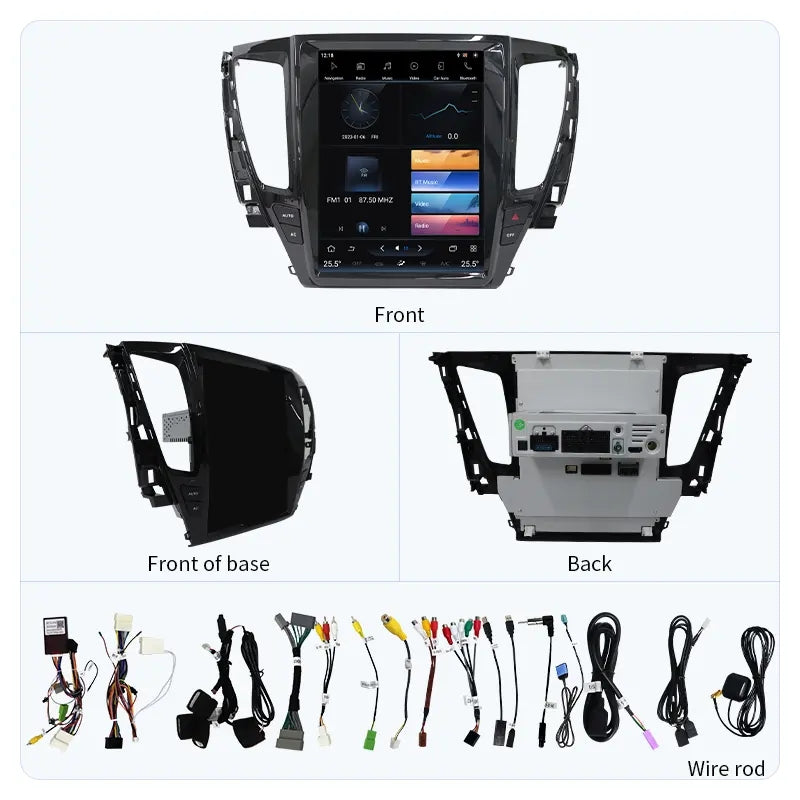 12.1” Android Auto CarPlay Radio Screen Head Unit for Mitsubishi Pajero Sport L200 (2017-2018)
