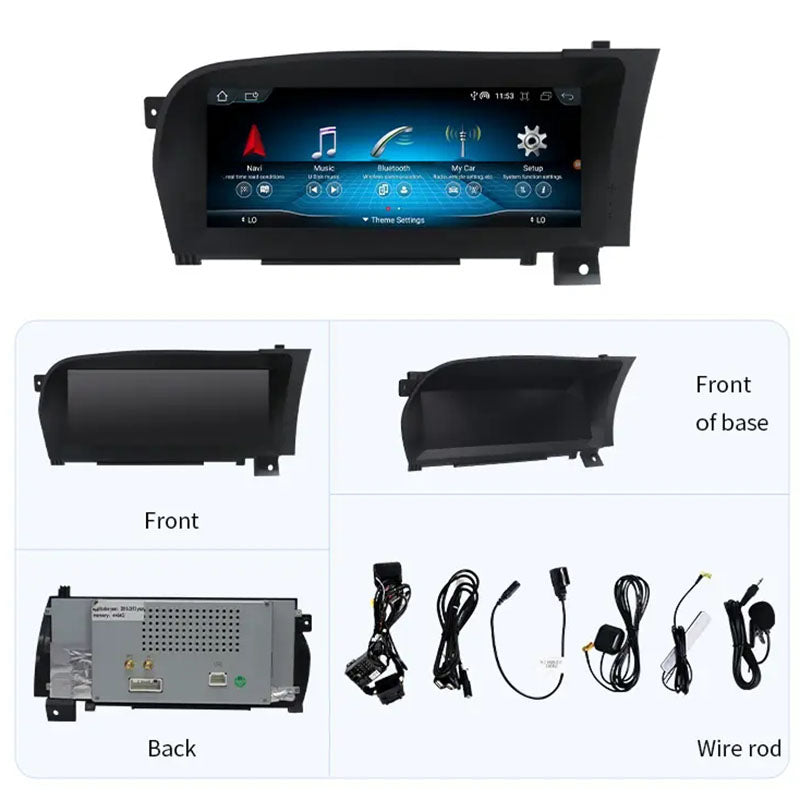 10.25” Android Auto CarPlay Radio Screen for Mercedes-Benz S Class (2005-2009) NTG4.0 / (2010-2013) NTG4.5