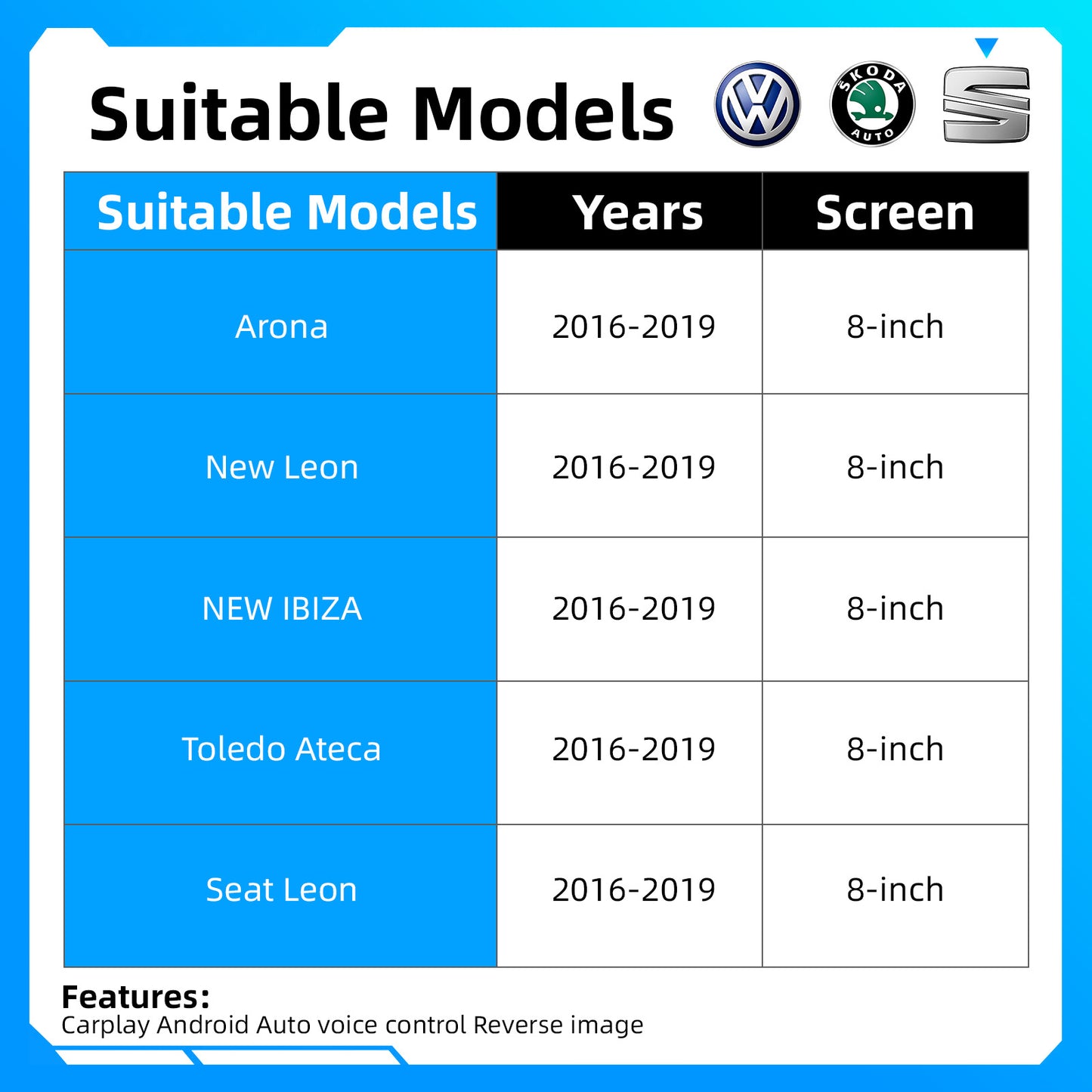 Wireless CarPlay & Android Auto Module for VW MIB / MIB2 System Volkwagen 2014-2022 / Skoda 2014-2019 / Seat 2014-2019 with 8 / 9 Inch Screen