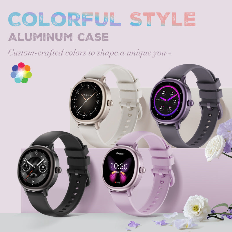 1.04” AMOLED Screen Lady Smart Watch 35mm Diameter BT Call Sport Health Female Health Partner Wireless Charge