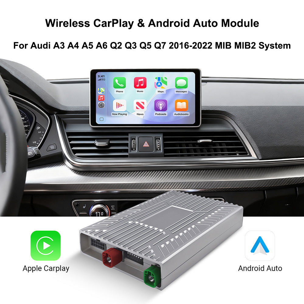 Wireless CarPlay & Android Auto Module for Audi A3 A4 A5 A6 A7 Q2 Q3 Q5 Q7 2016-2022 MIB MIB2 System