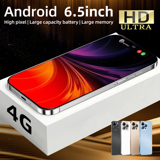 6.5 Inch i16 Pro Max Android Smart Cell Phone High Pixels Screen Large Capacity Battery