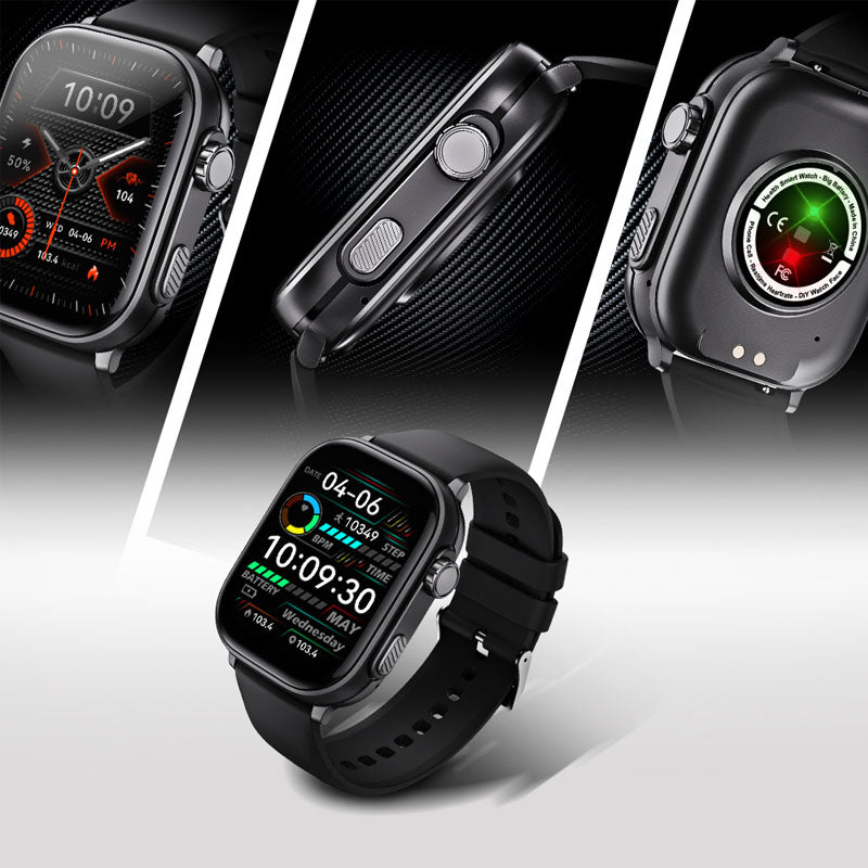 2.01” TFT Screen Smart Watch BT Phone Call Multi-Sport Modes Health Monitor 800mAh Battery 30 Days Use Time 3D UI