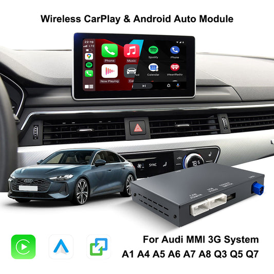Wireless CarPlay & Android Auto Module for Audi A1 A4 A5 A6 A7 A8 Q3 Q5 Q7 MMI 3G System