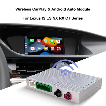 Wireless CarPlay & Android Auto Module for Lexus IS ES NX RX CT Series 2014-2017 with Rotary Knob and 2018+ with Touch Pad