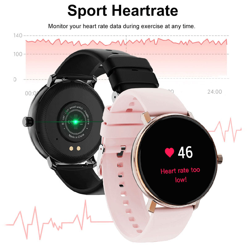 1.32” AMOLED Screen Smart Watch Lady’s Design BT Phone Call Voice Assistant Sport Heart Rate Monitor Multi-Sports Mode