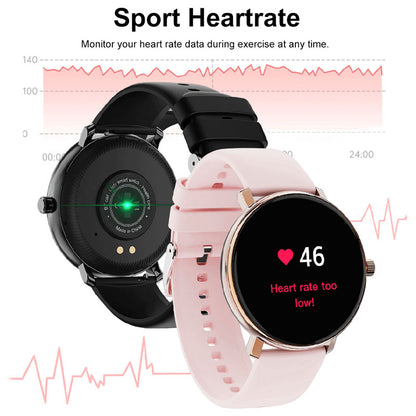 1.32” AMOLED Screen Smart Watch Lady’s Design BT Phone Call Voice Assistant Sport Heart Rate Monitor Multi-Sports Mode