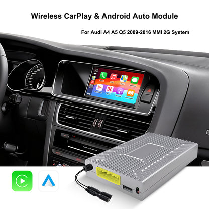 Wireless CarPlay & Android Auto Module for Audi A4 A5 Q5 2009-2016 MMI 2G System with 6.5 Inch Screen