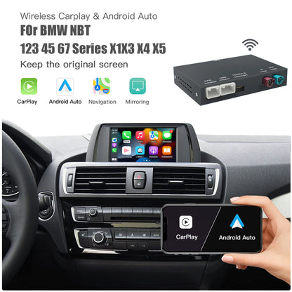 Wireless CarPlay & Android Auto Module for BMW NBT System 2012-2016