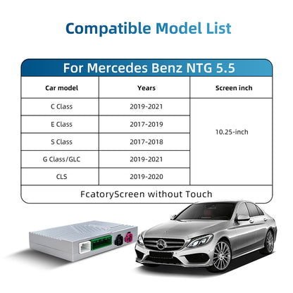 Wireless CarPlay & Android Auto Module for Mercedes-Benz 2017-2019 COMAND NTG 5.5 System