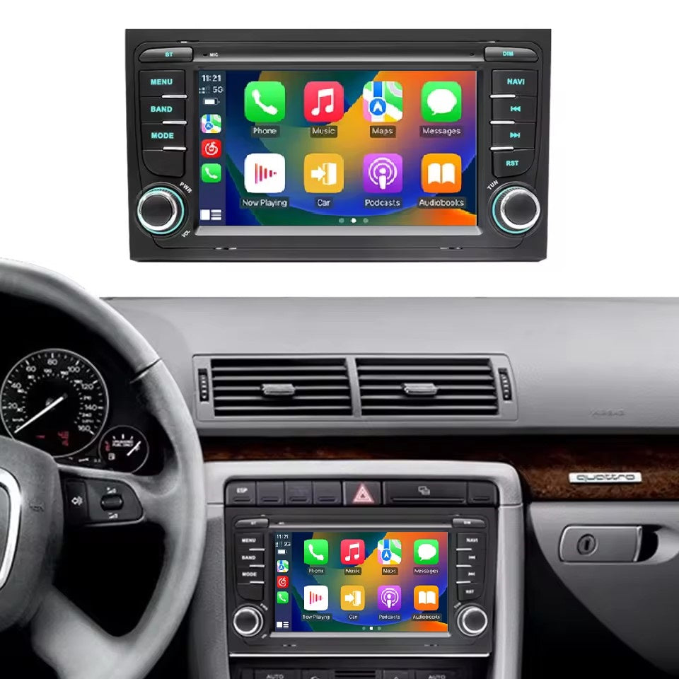 Linux System 7” IPS Screen Car Multimedia Player Wireless CarPlay & Android Auto for Audi A4 S4 RS4 2002 - 2008