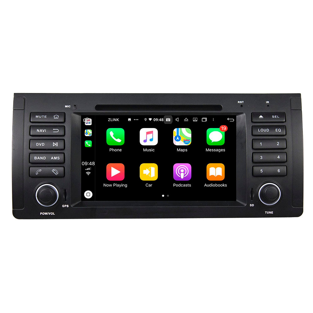 7” Android Radio Screen Car Stereo Head Unit CarPlay Android Auto for BMW E39 M5 (1999-2003) E53 X5 (1999-2005)