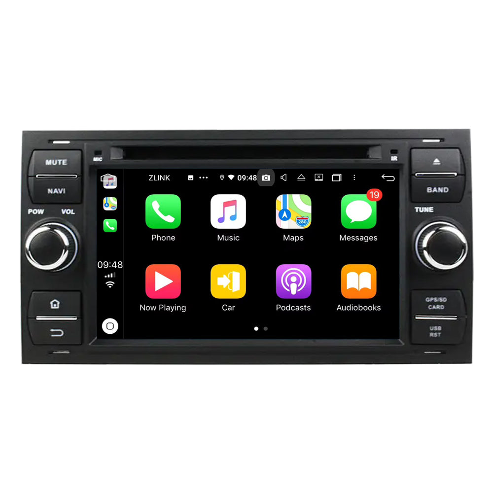 7” Android Radio Screen Car Stereo Head Unit CarPlay Android Auto for Ford Focus (2005-2007) / Mondeo (2003-2007) / S-Max (2007-2009) / C-Max (2007-2009) / Galaxy (2005-2007) / Fiesta Form 2005 / Fusion (2006-2011) / Connect (2007-2009)