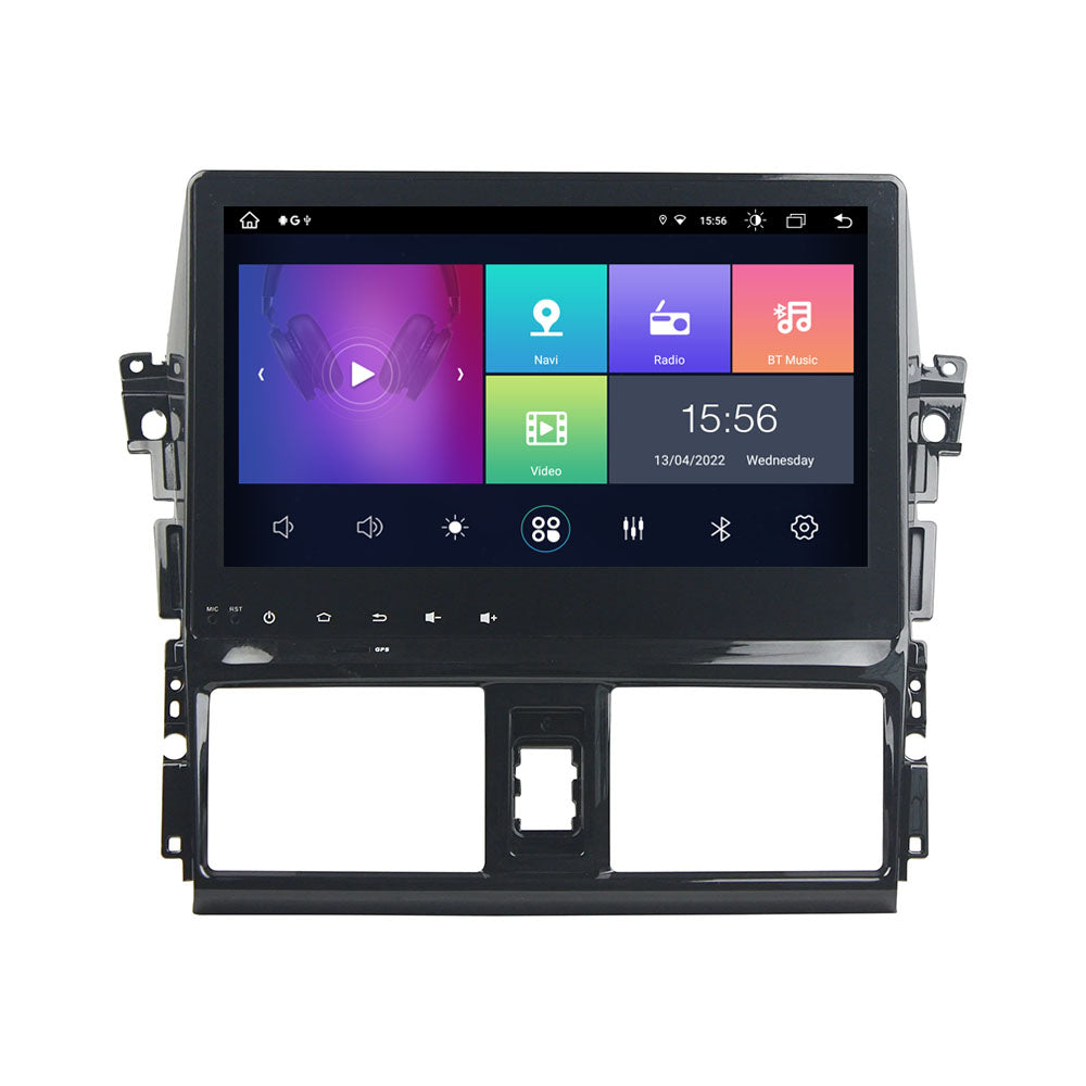 10.1” In-Dash Android Radio Screen CarPlay Android Auto Infotainment for Toyota Vios / Yaris (2014-2016)