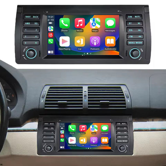 Linux System 7” IPS Screen Car Multimedia Player Wireless CarPlay & Android Auto for BMW E39 1995 - 2003