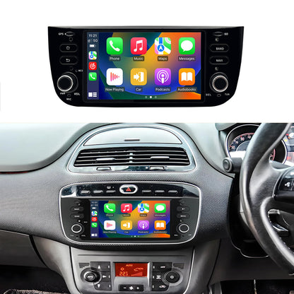 Linux System 6.2” IPS Screen Car Multimedia Player Wireless CarPlay & Android Auto for Fiat Linea / Punto Evo 2010 - 2015