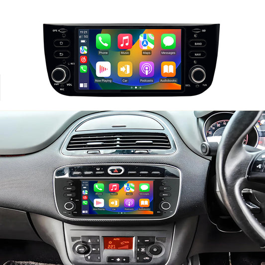 Linux System 6.2” IPS Screen Car Multimedia Player Wireless CarPlay & Android Auto for Fiat Linea / Punto Evo 2010 - 2015
