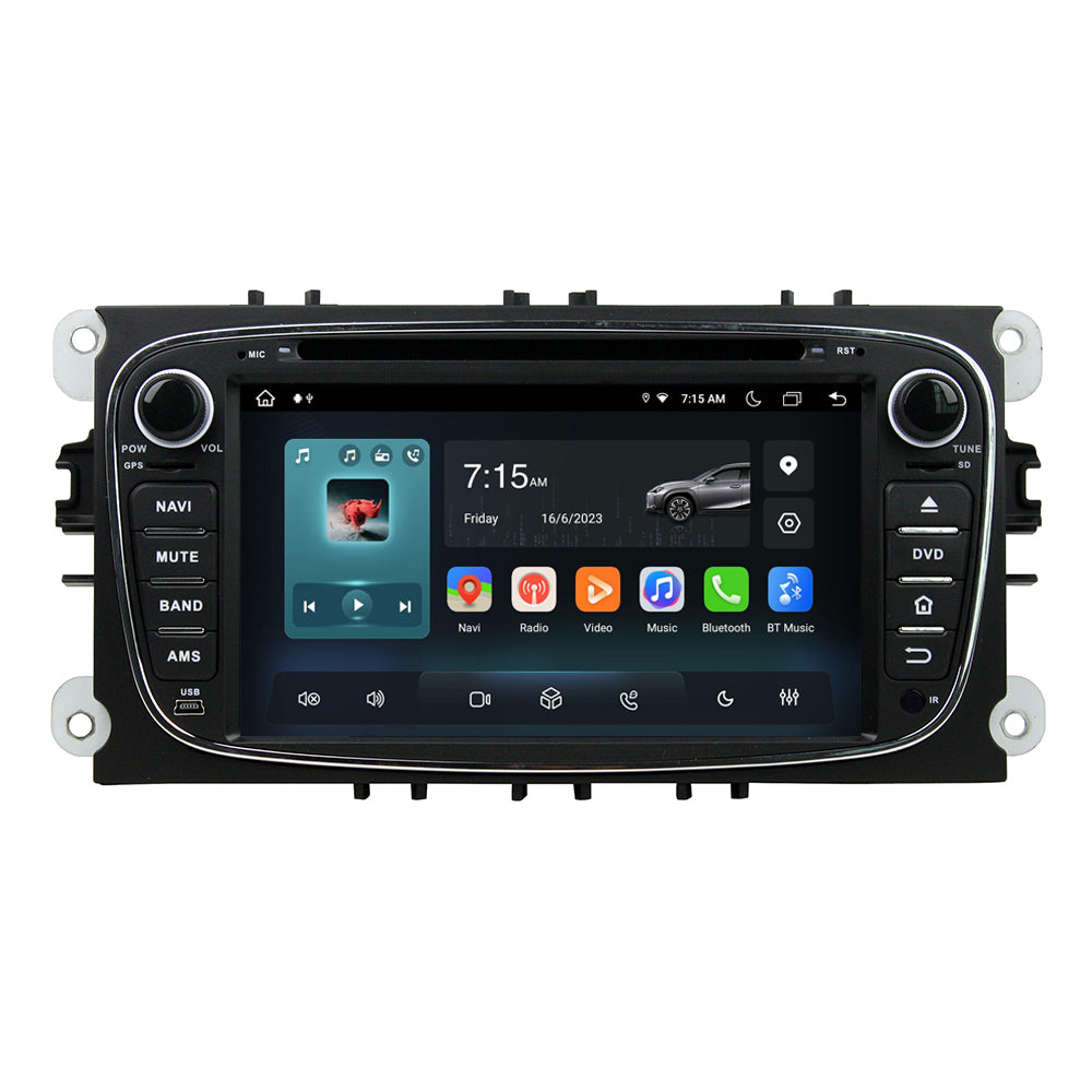 7” Android Radio Screen Car Stereo Head Unit CarPlay Android Auto for Ford Mondeo (2007-2010) / Tourneo Connect 2010 / Transit Connect 2010 / S-max (2008-2010)