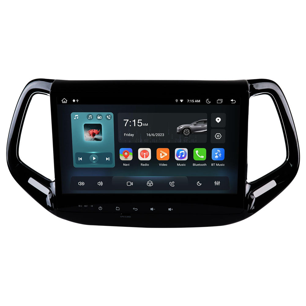 10.1” Android Radio Screen Car Stereo Head Unit CarPlay Android Auto for Jeep Compass (2016-2017)