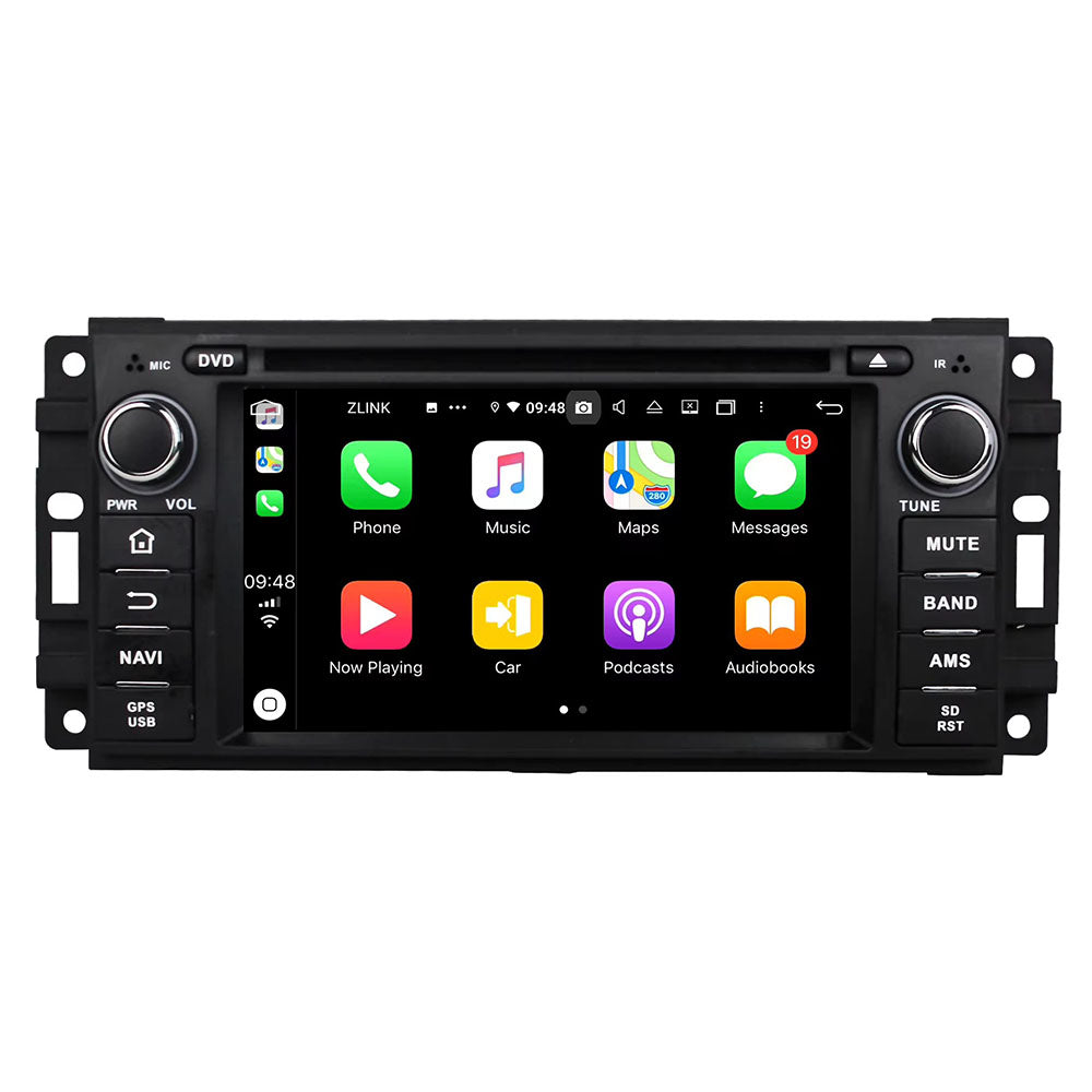 6.2” Android Radio Screen Car Stereo Head Unit CarPlay Android Auto for Jeep / Chrysler / Dodge 2008-2012