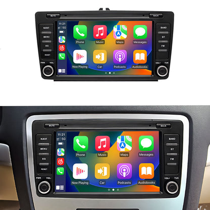 Linux System 8” IPS Screen Car Multimedia Player Wireless CarPlay & Android Auto for Skoda Octavia II 2004 - 2013