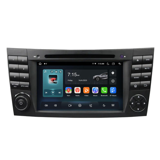 7” Android Radio Screen Car Stereo Head Unit CarPlay Android Auto for Mercedes-Benz E Class W211 (2002-2008) / CLS Class W219 (2005-2006)